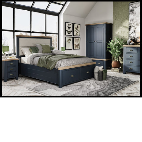 NORFOLK OAK & BLUE PAINTED
