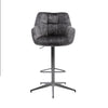 Jade Swivel Bar Stool - Charcoal