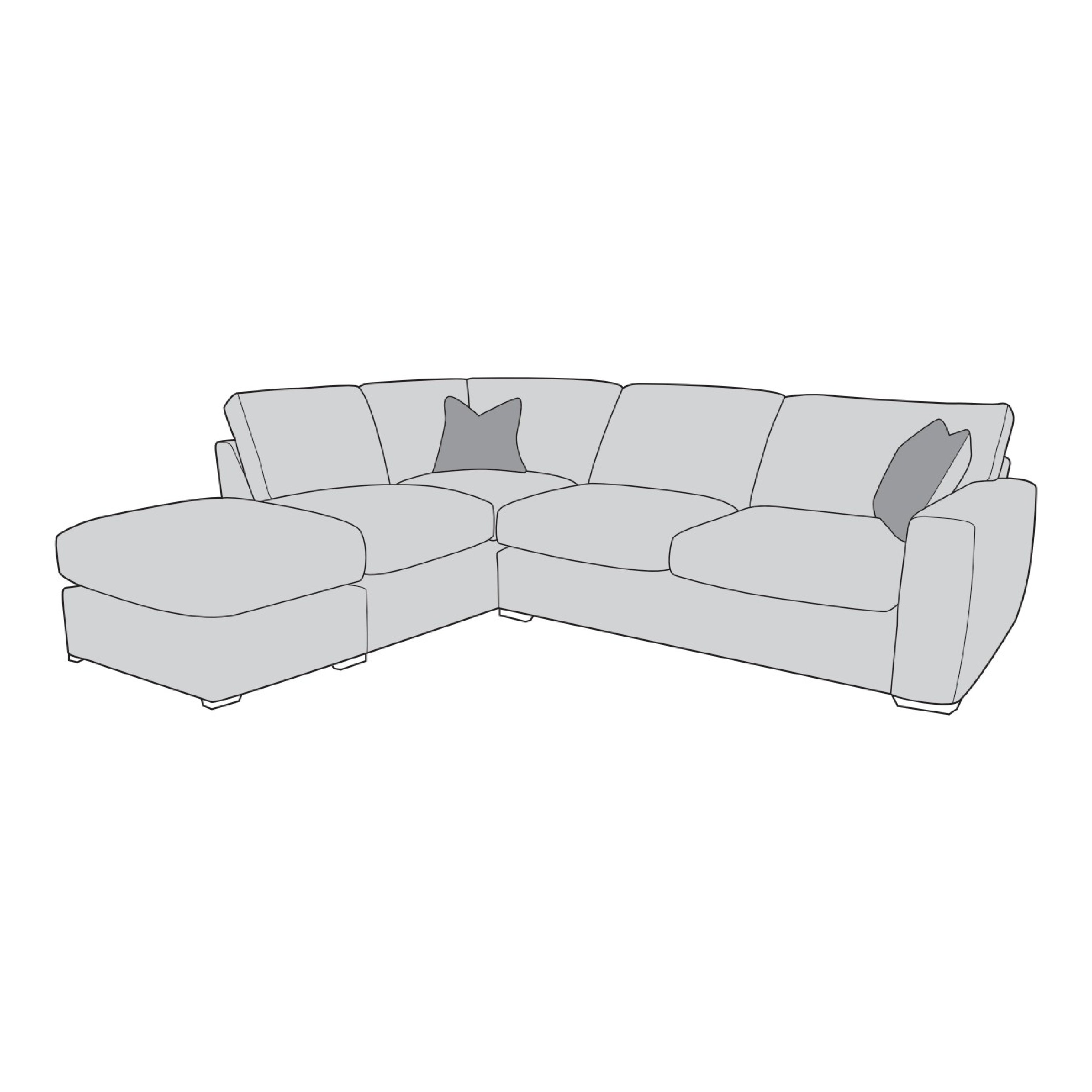 Montana Sofa - 1 Corner 2 with Footstool (Standard Back)