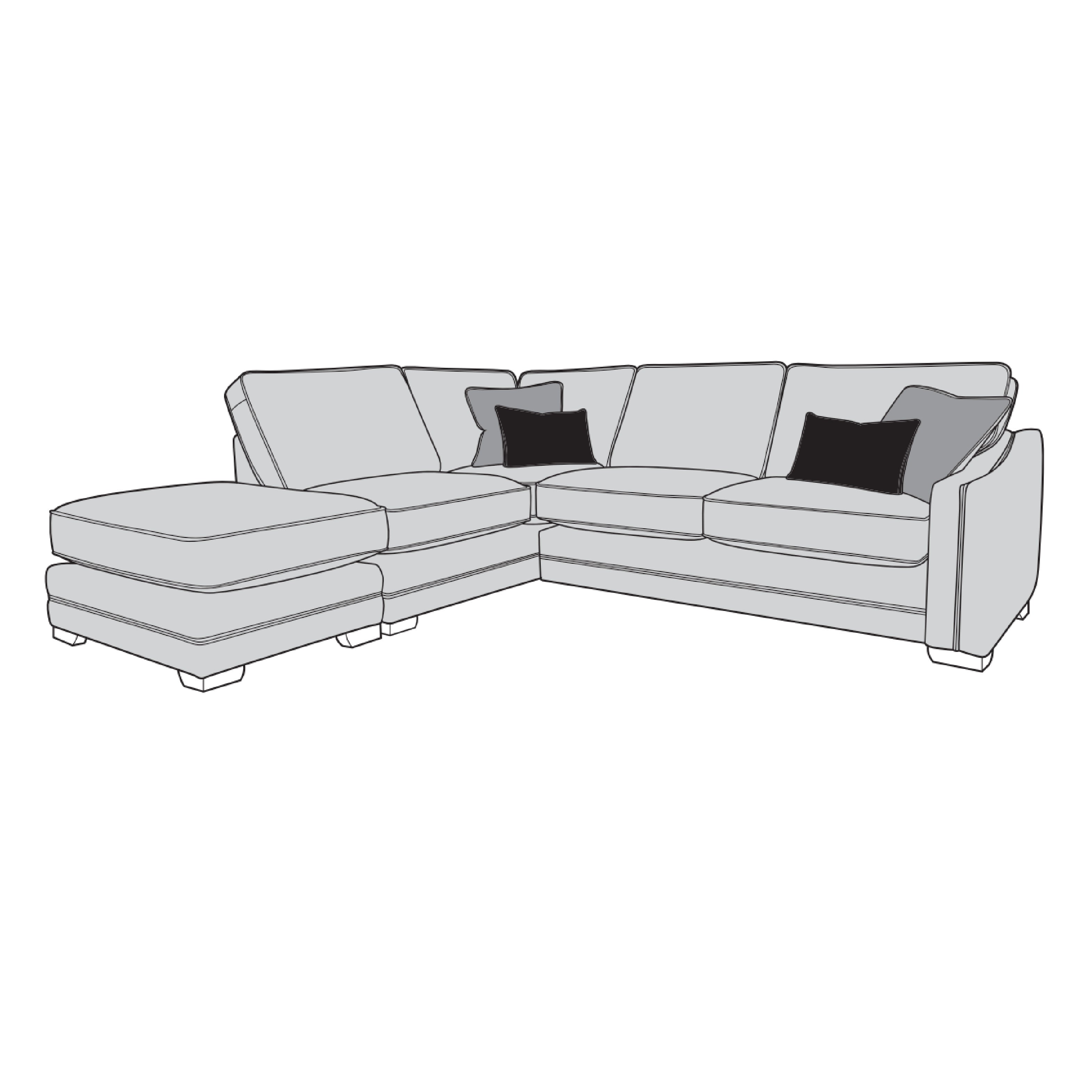 Evie Sofa - 1 Corner 2 with Footstool
