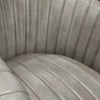 Covent Leather & Iron Chair - Light Grey