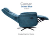 Caesar Electric Swivel Lounge Chair - Ocean Blue