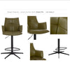 Jacob Swivel Bar Stool - Green PU