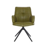 Jacob Swivel Dining Chair - Green PU