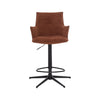 Jacob Swivel Bar Stool - Tan