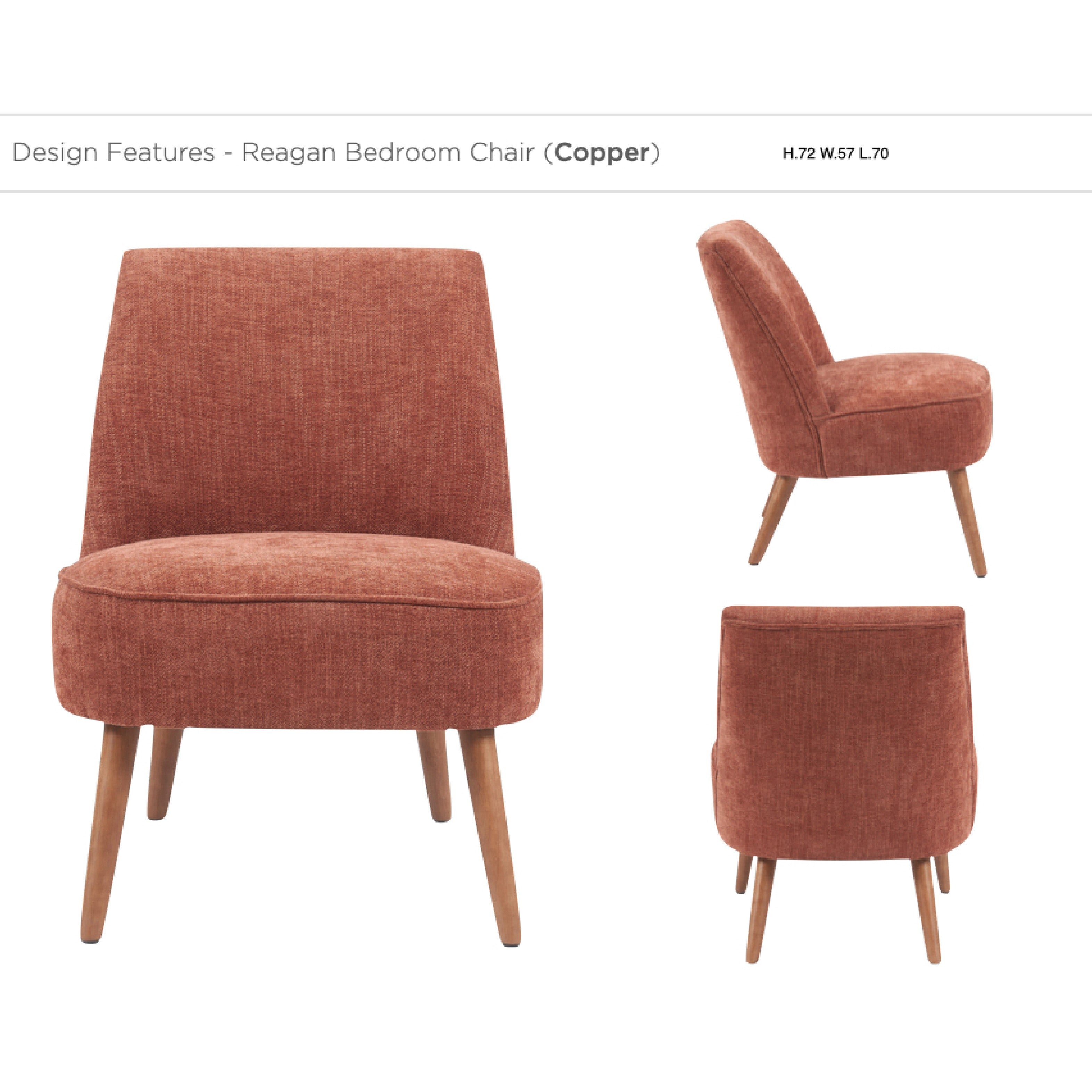 Reagan Accent Chair - Copper