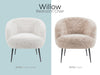 Willow Accent Chair - Lamb White