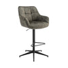 Jade Swivel Bar Stool - Olive