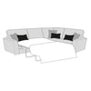 Caspian Sofa - 2 Corner 1 Sofa Bed (Standard Back)
