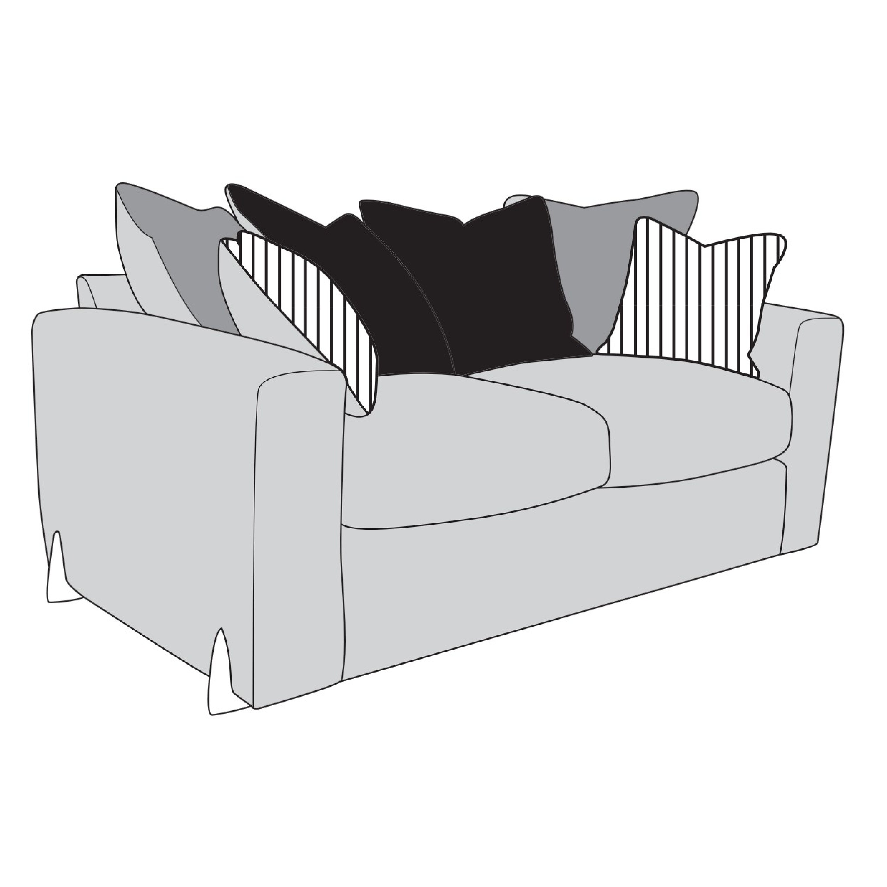 Abel Sofa - 2 Seater (Pillow Back)