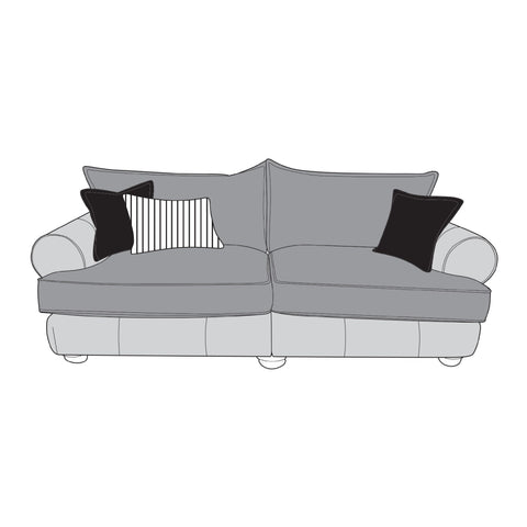 Viscount Mix Sofa - 4 Seater (Standard Back)