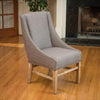 Grey Studded Dining Chair