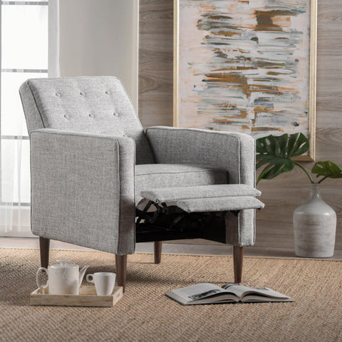 Reclining Accent Chair - Light Grey