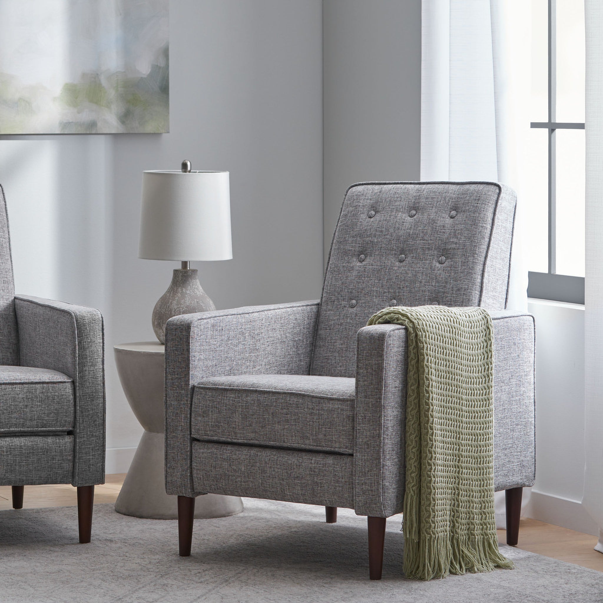 Reclining Accent Chair - Light Grey