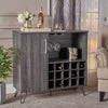 Grey Oak Effect Wine Cabinet