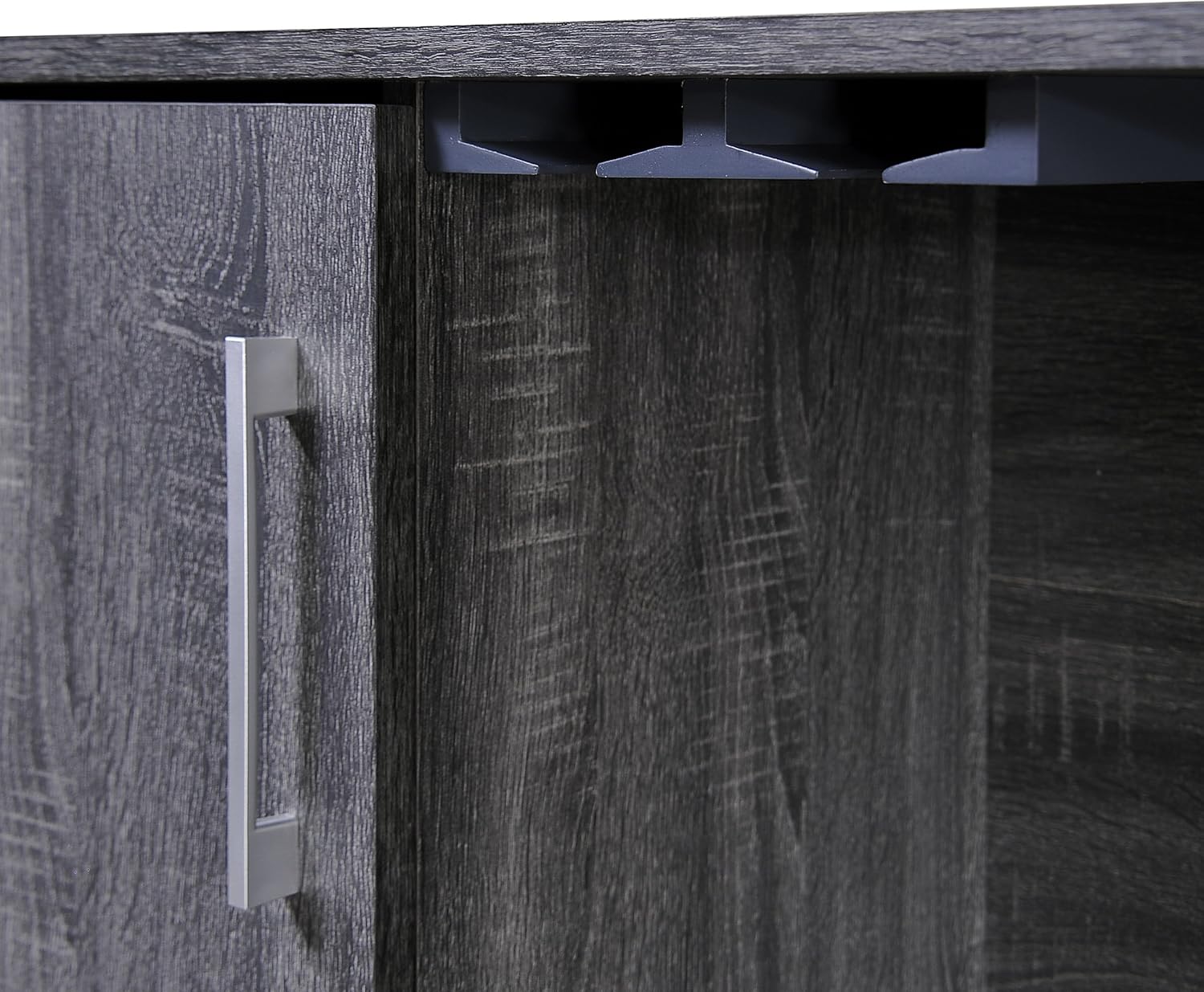 Grey Oak Effect Wine Cabinet