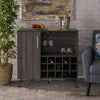 Grey Oak Effect Wine Cabinet