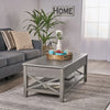 Large Lift-Top Laptop Coffee Table - Grey