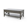 Large Lift-Top Laptop Coffee Table - Grey