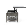 Large Lift-Top Laptop Coffee Table - Grey