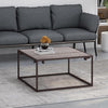 Grey Oak Effect Square Coffee Table