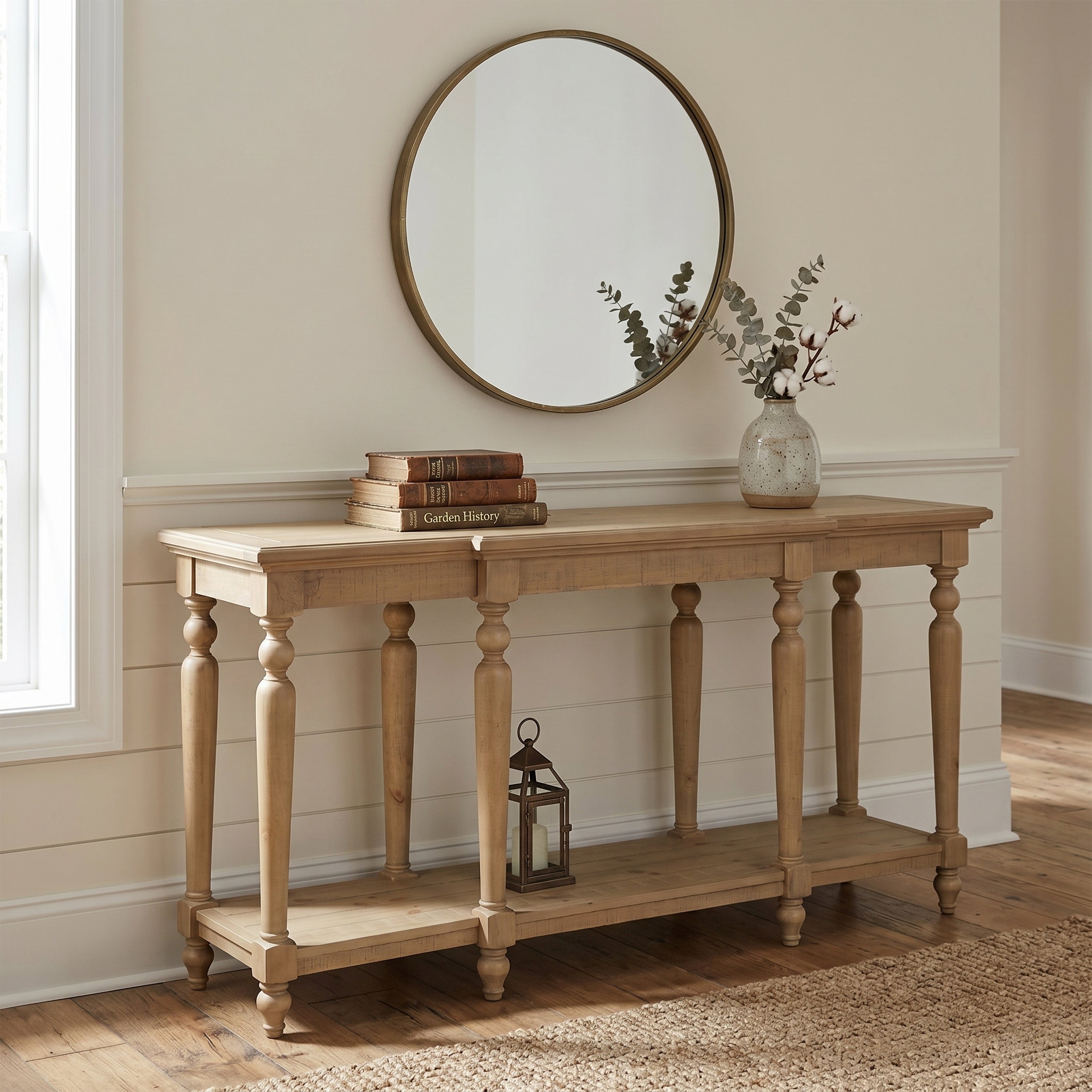 Chateau Rustic Pine Console Table - Large