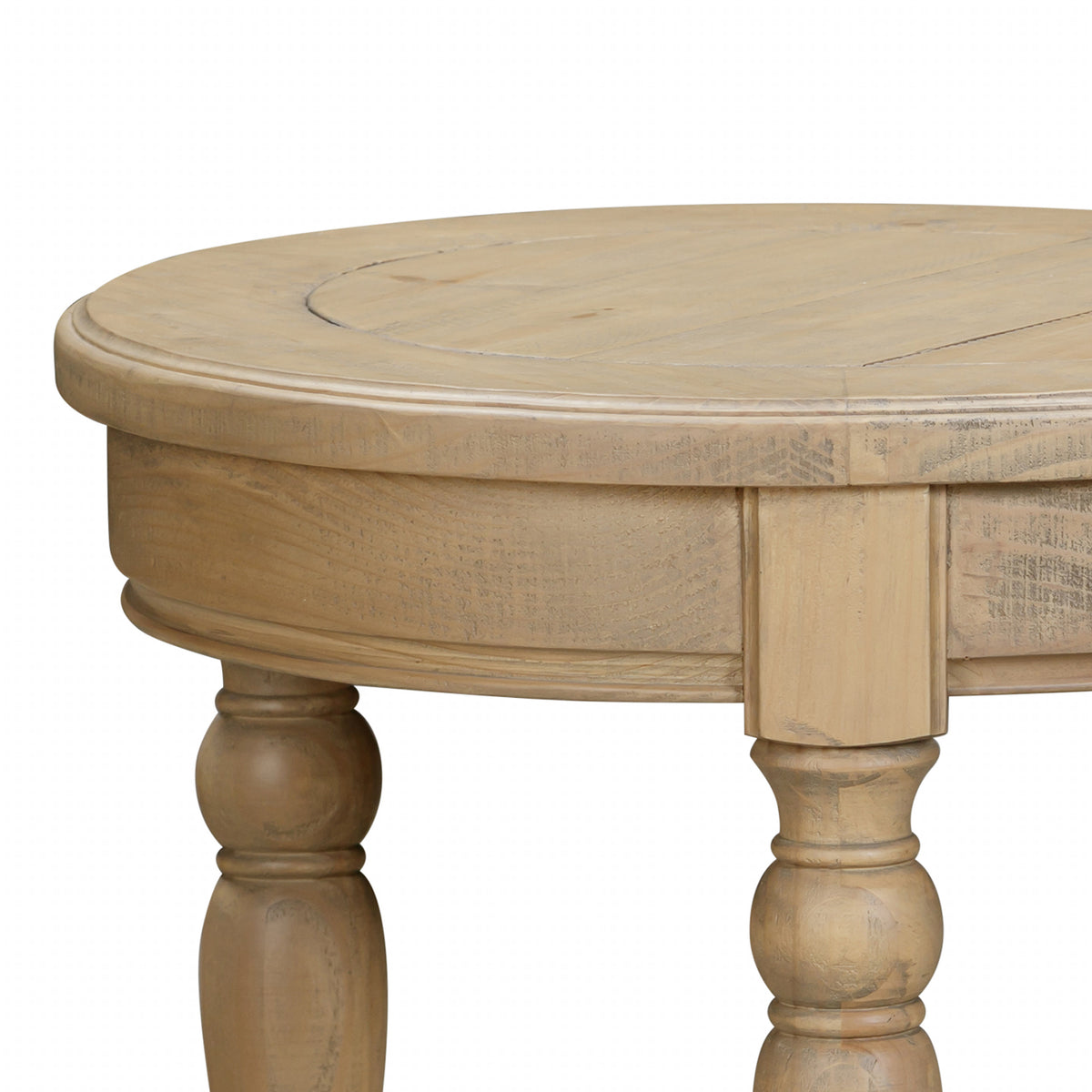 Chateau Rustic Pine Side Table - Round