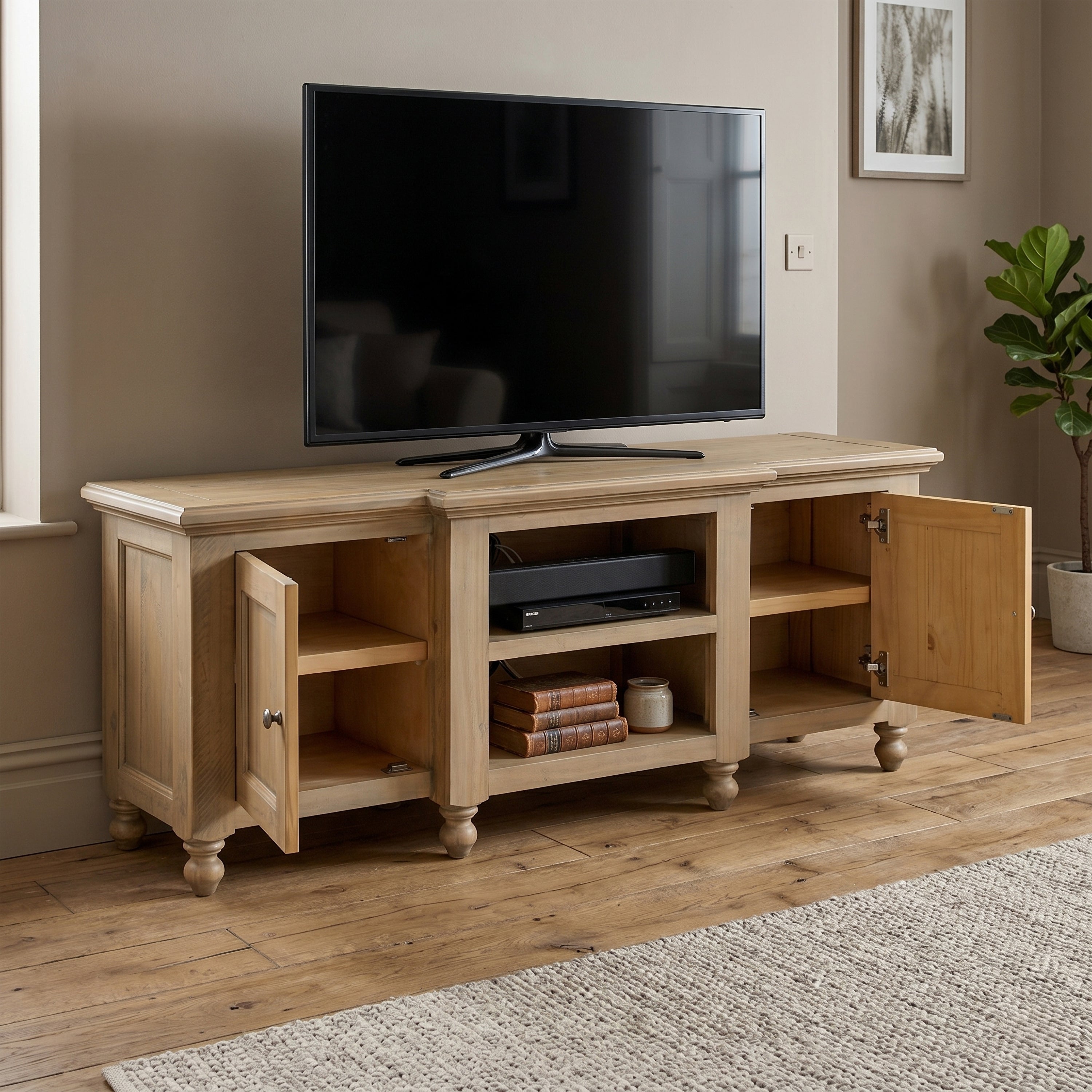 Chateau Rustic Large TV Unit - 2 Door