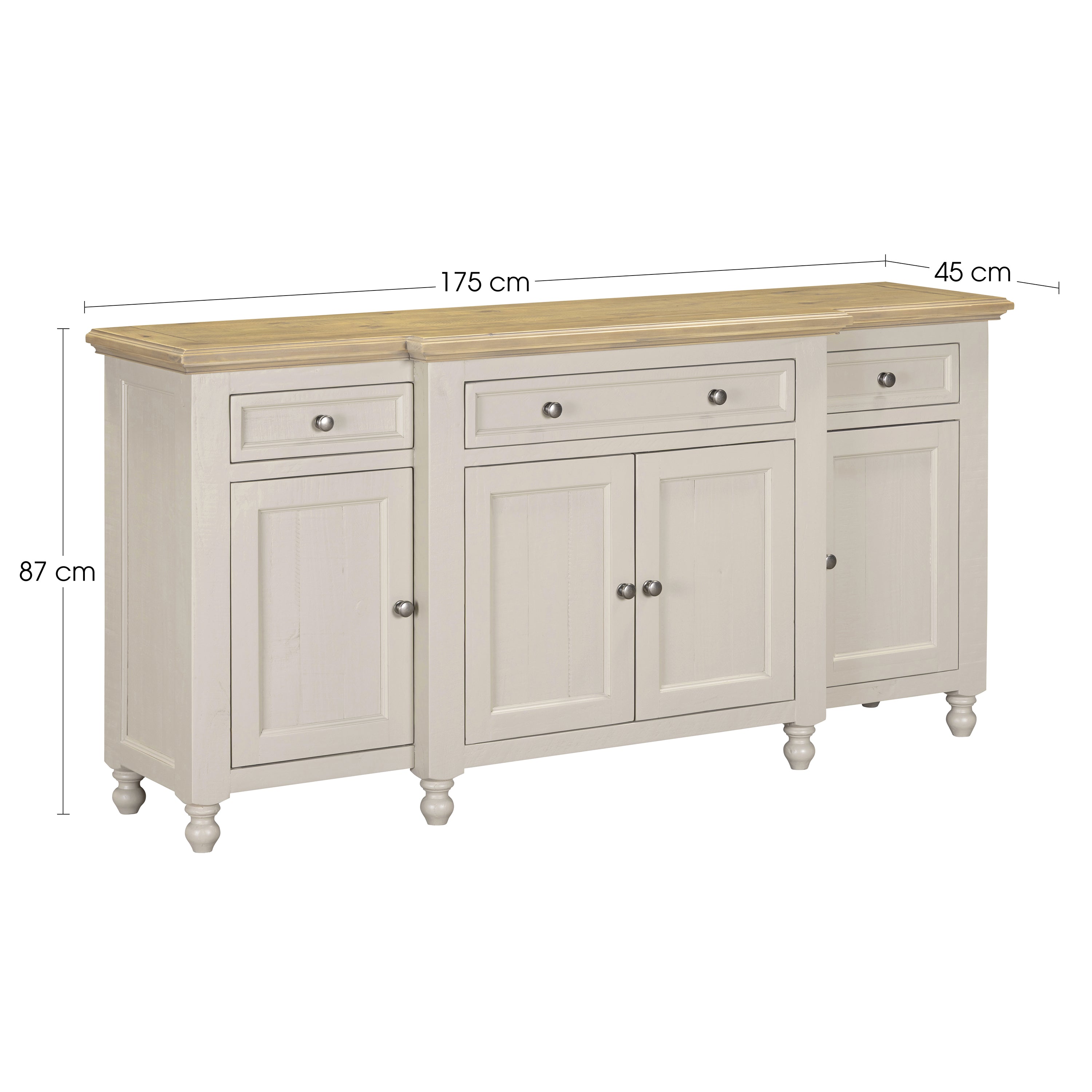 Chateau Painted Sideboard - 4 Door 3 Drawer