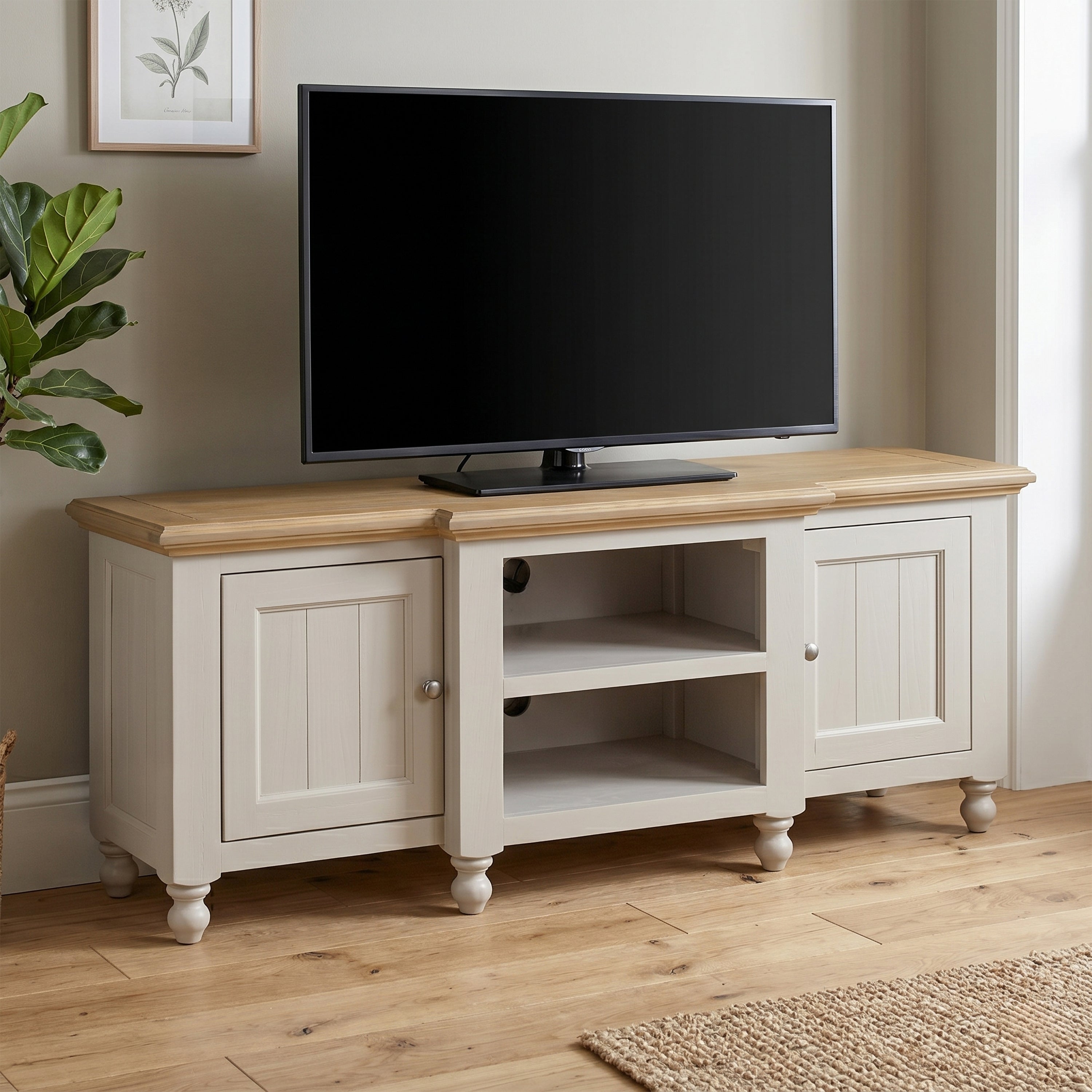 Chateau Painted Large TV Unit - 2 Door
