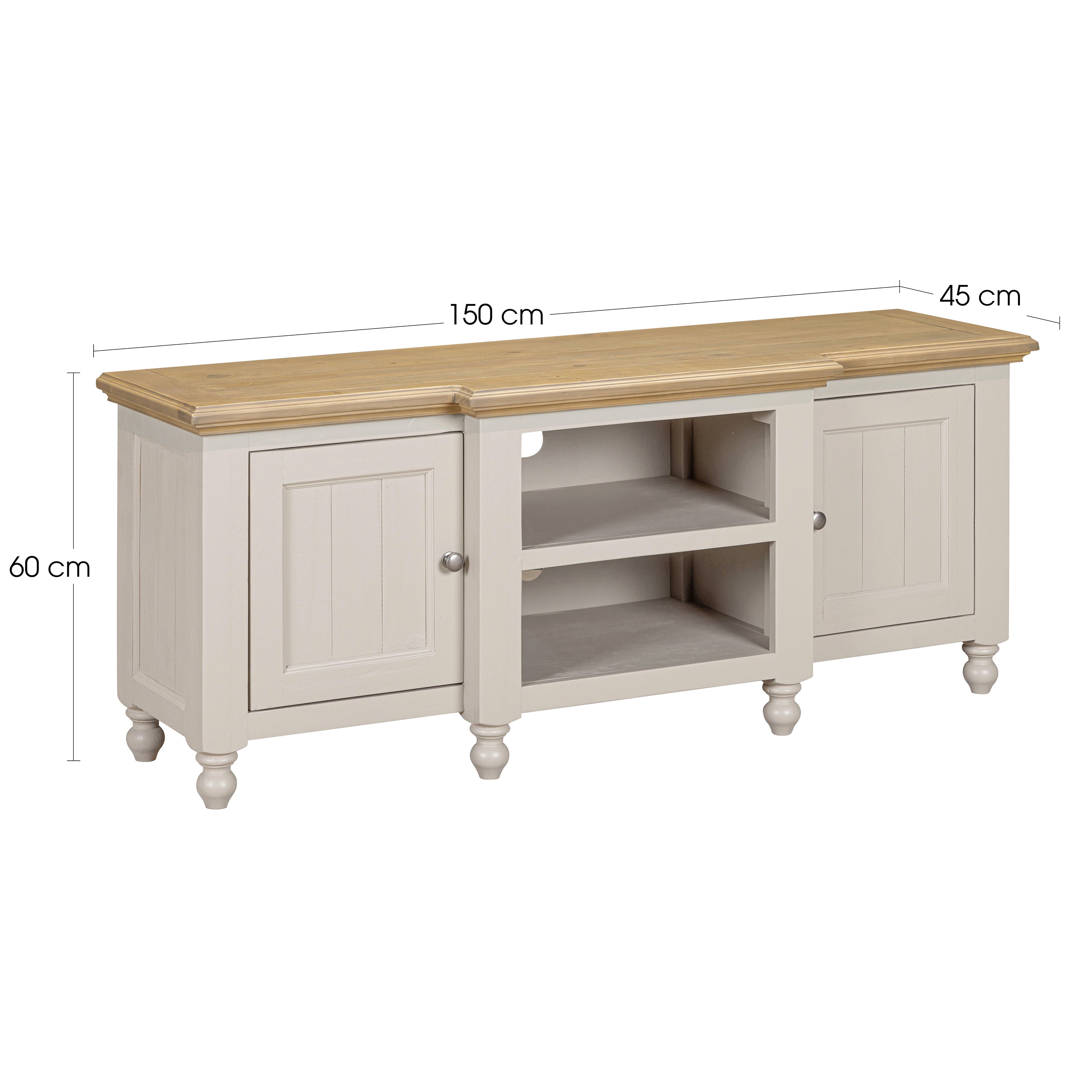Chateau Painted Large TV Unit - 2 Door
