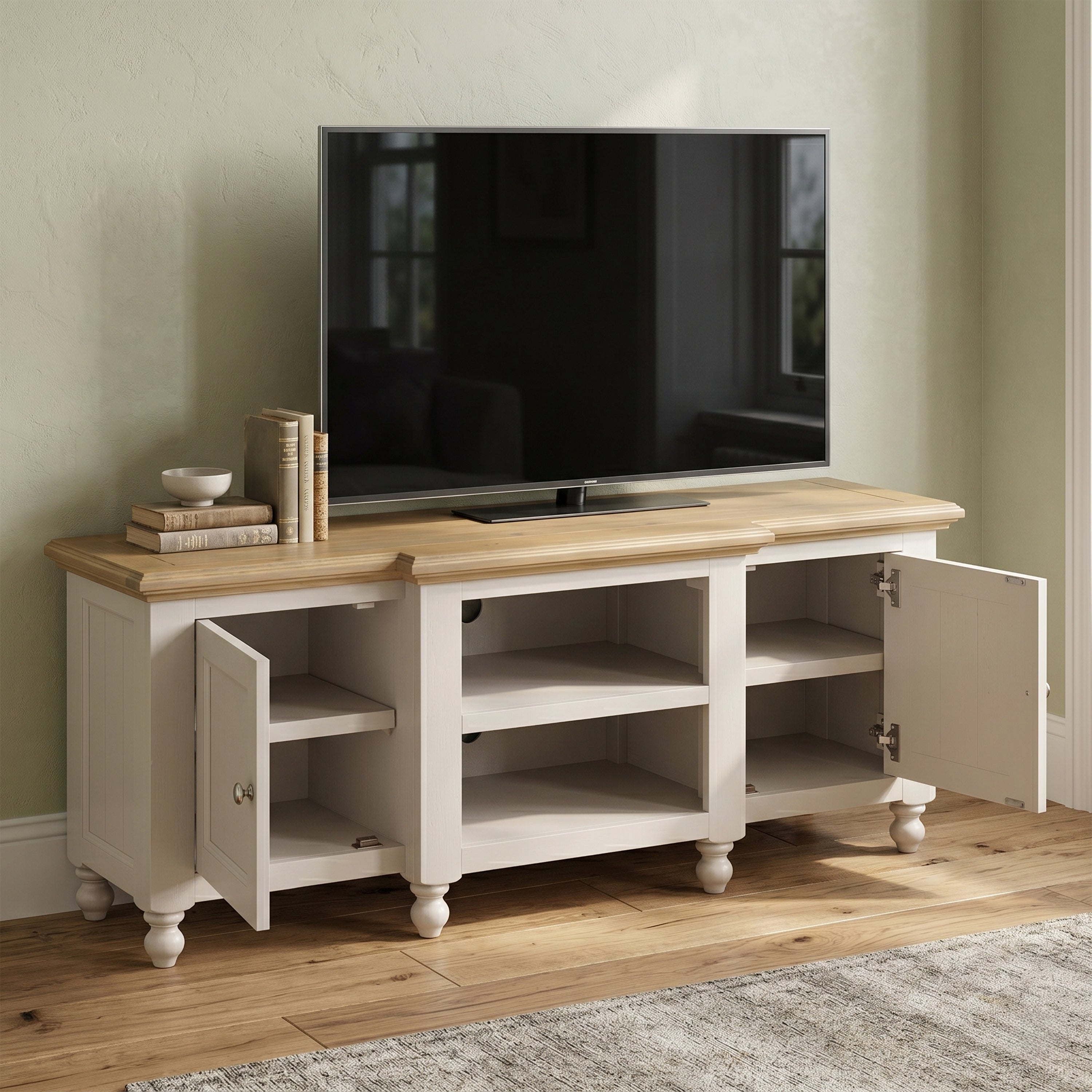 Chateau Painted Large TV Unit - 2 Door