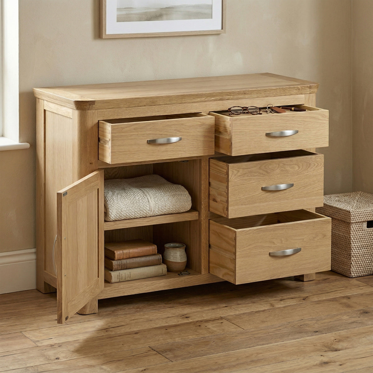 Treviso Oak Small Sideboard