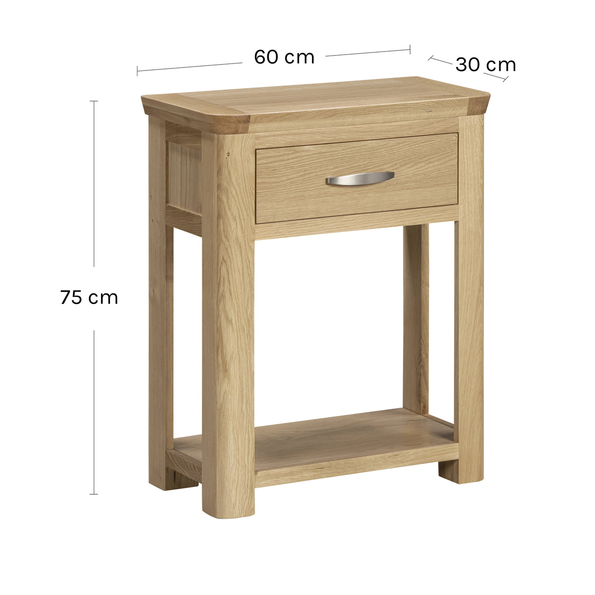 Treviso Oak Small Console Table