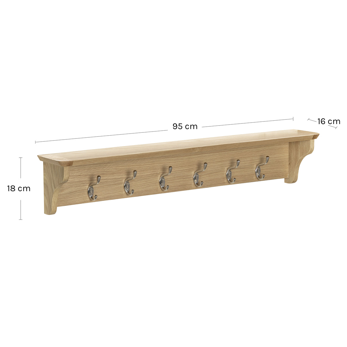 Treviso Oak Coat Rack