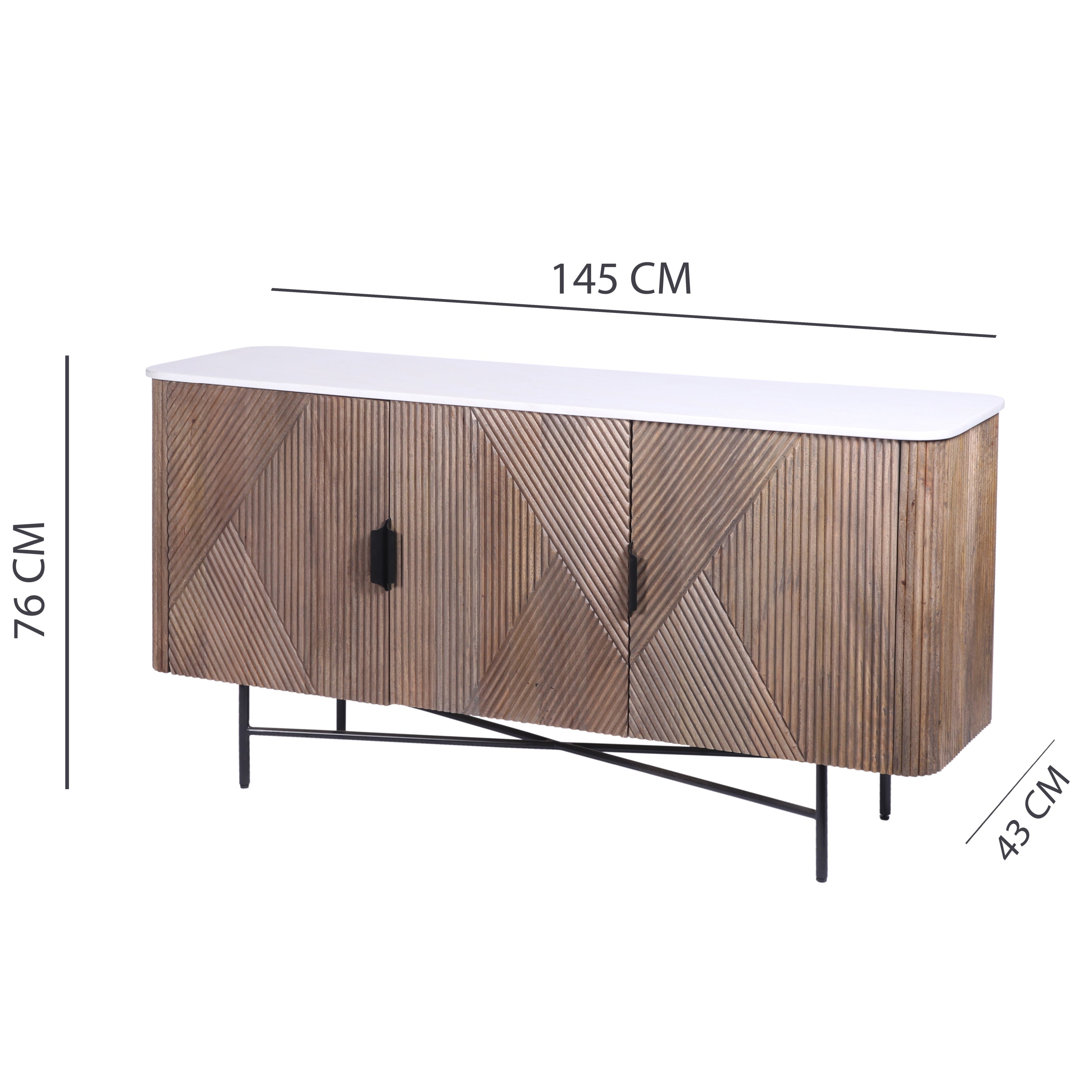 Aimar 3 Door Sideboard