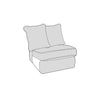 Caspian Sofa - Armless Unit (Pillow Back)