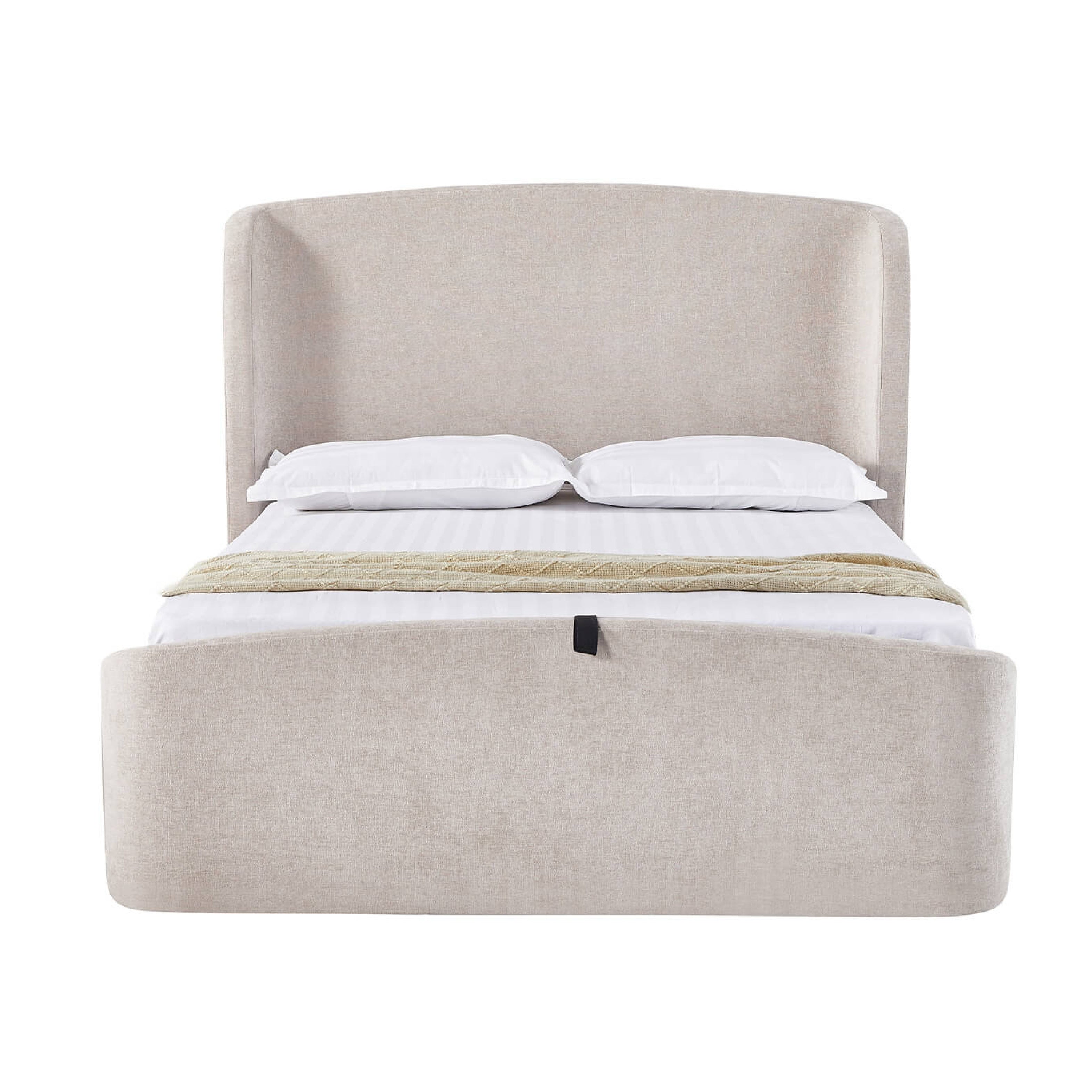 Blaire Ottoman Bed Frame - Cream