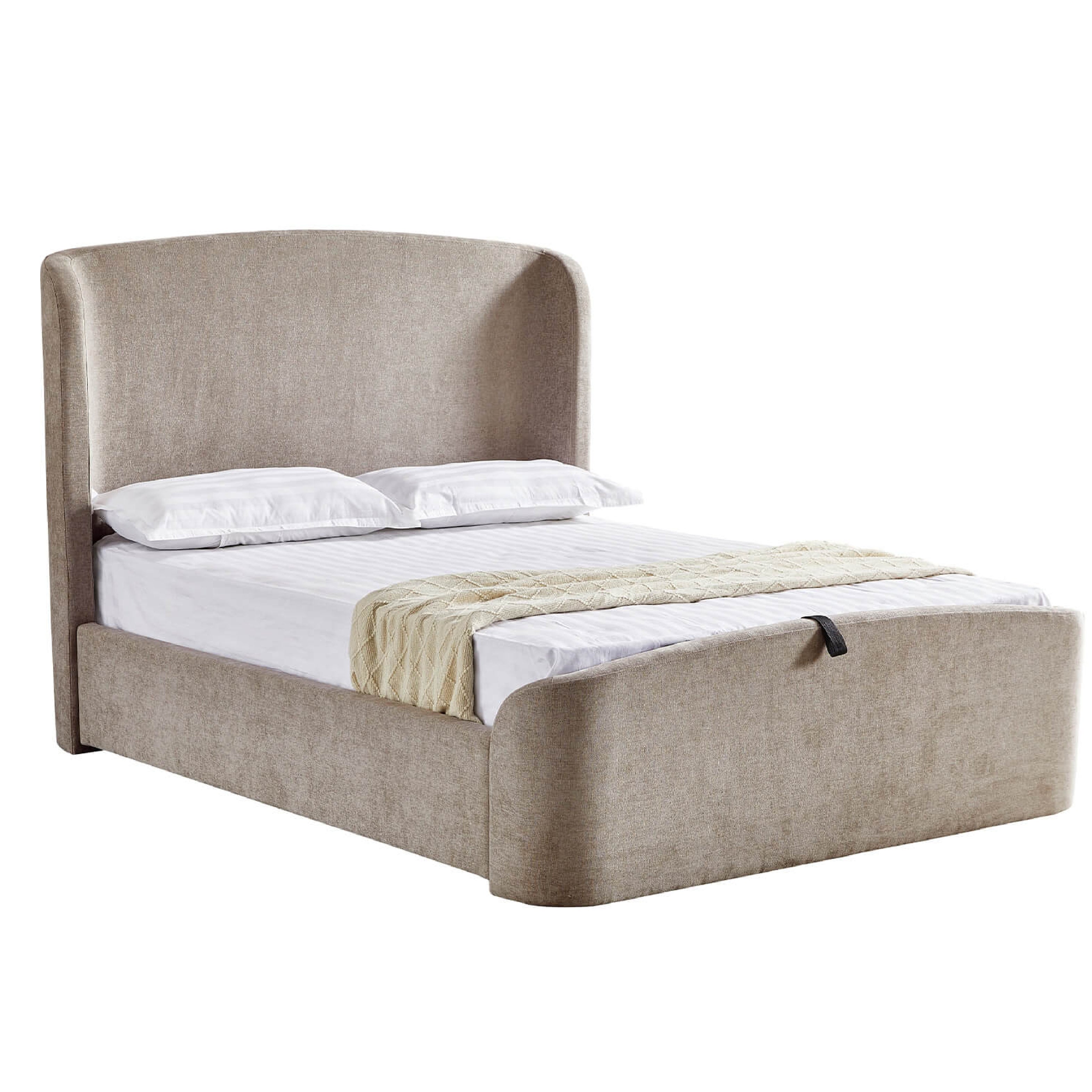 Blaire Ottoman Bed Frame - Beige
