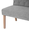 Montgomery Right Hand Buttoned Back Bench - Grey