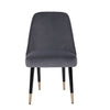 Piper Diamond Stitch Chair - Graphite Velvet