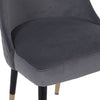 Piper Diamond Stitch Chair - Graphite Velvet
