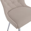 Sienna Buttoned Back Chair - Taupe Velvet