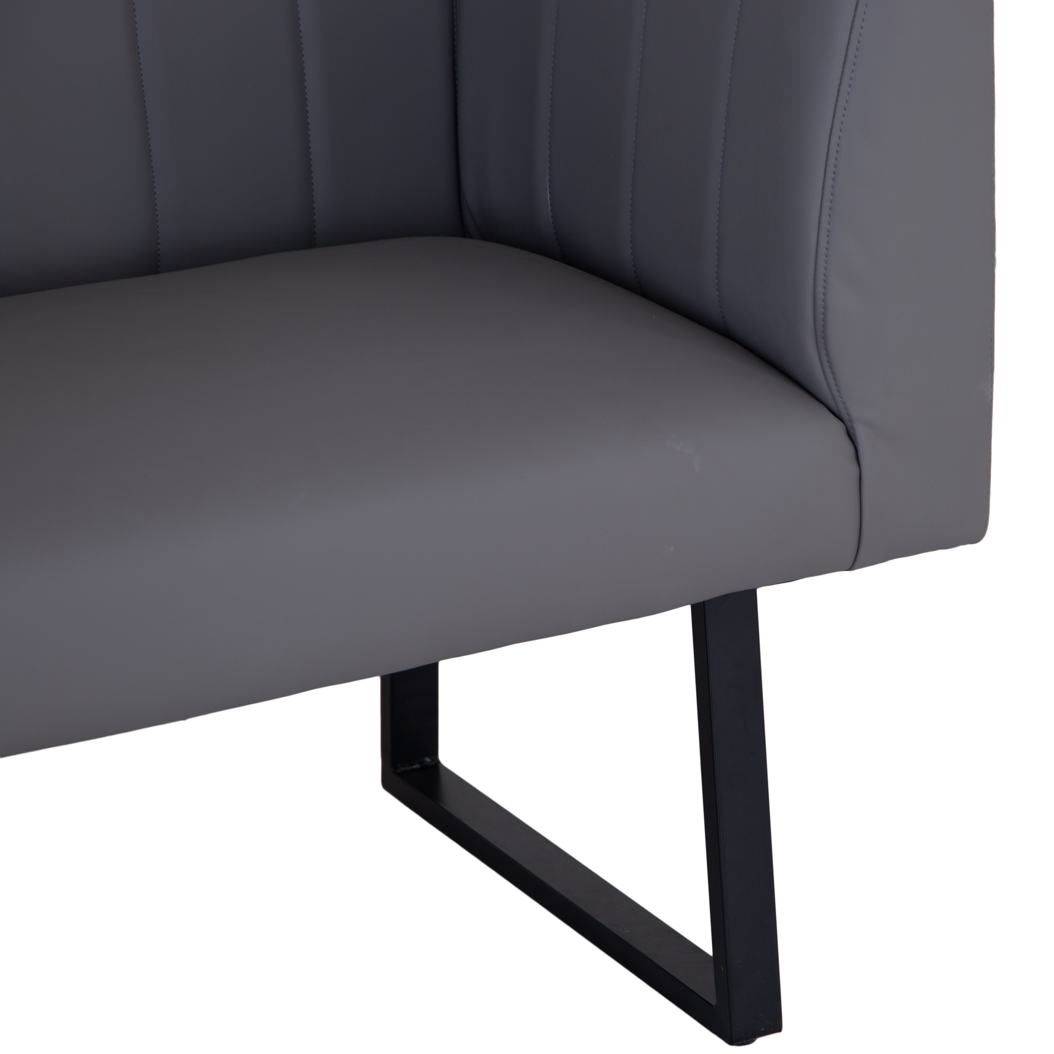 Otto Left Hand Corner Bench - Grey