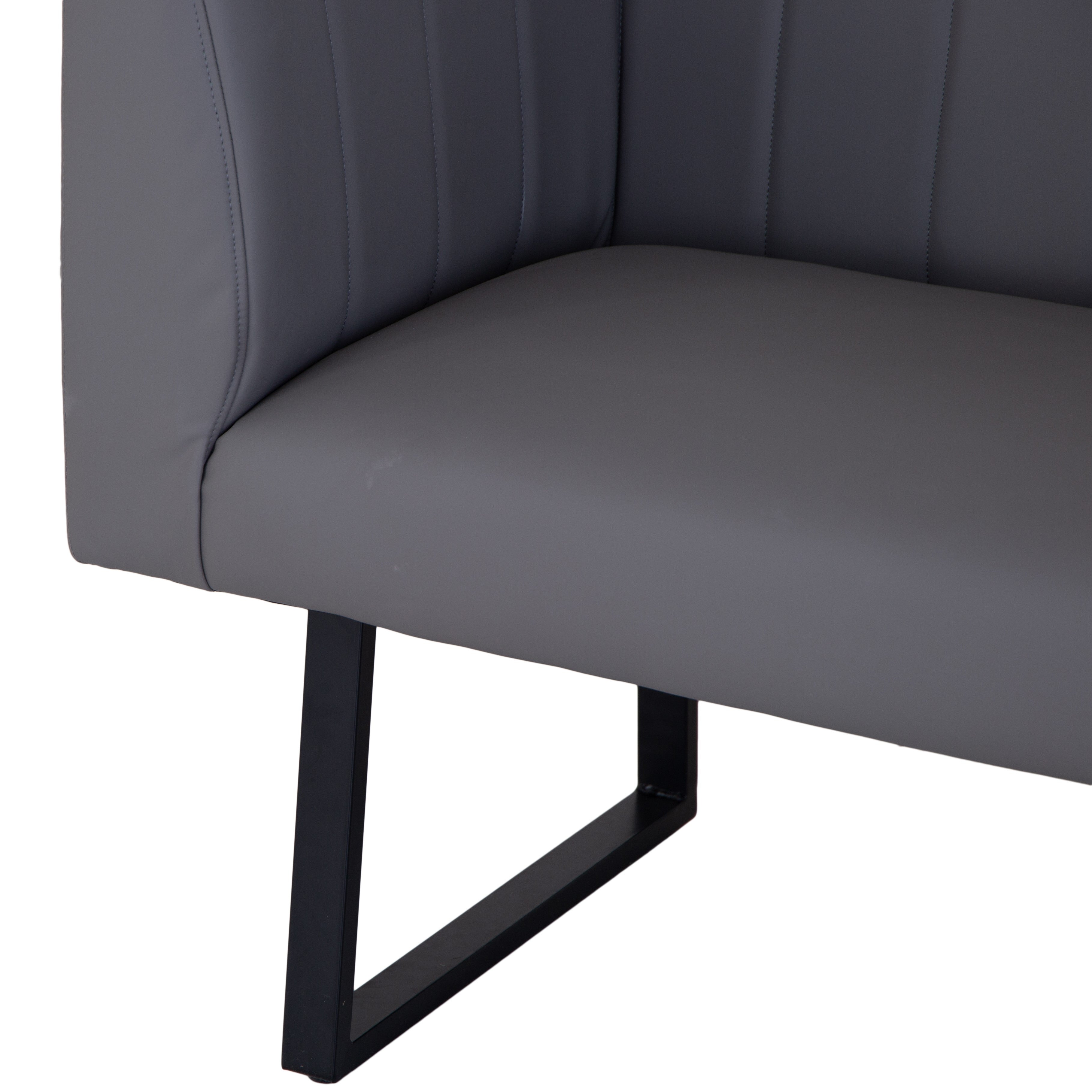 Otto Right Hand Corner Bench - Grey