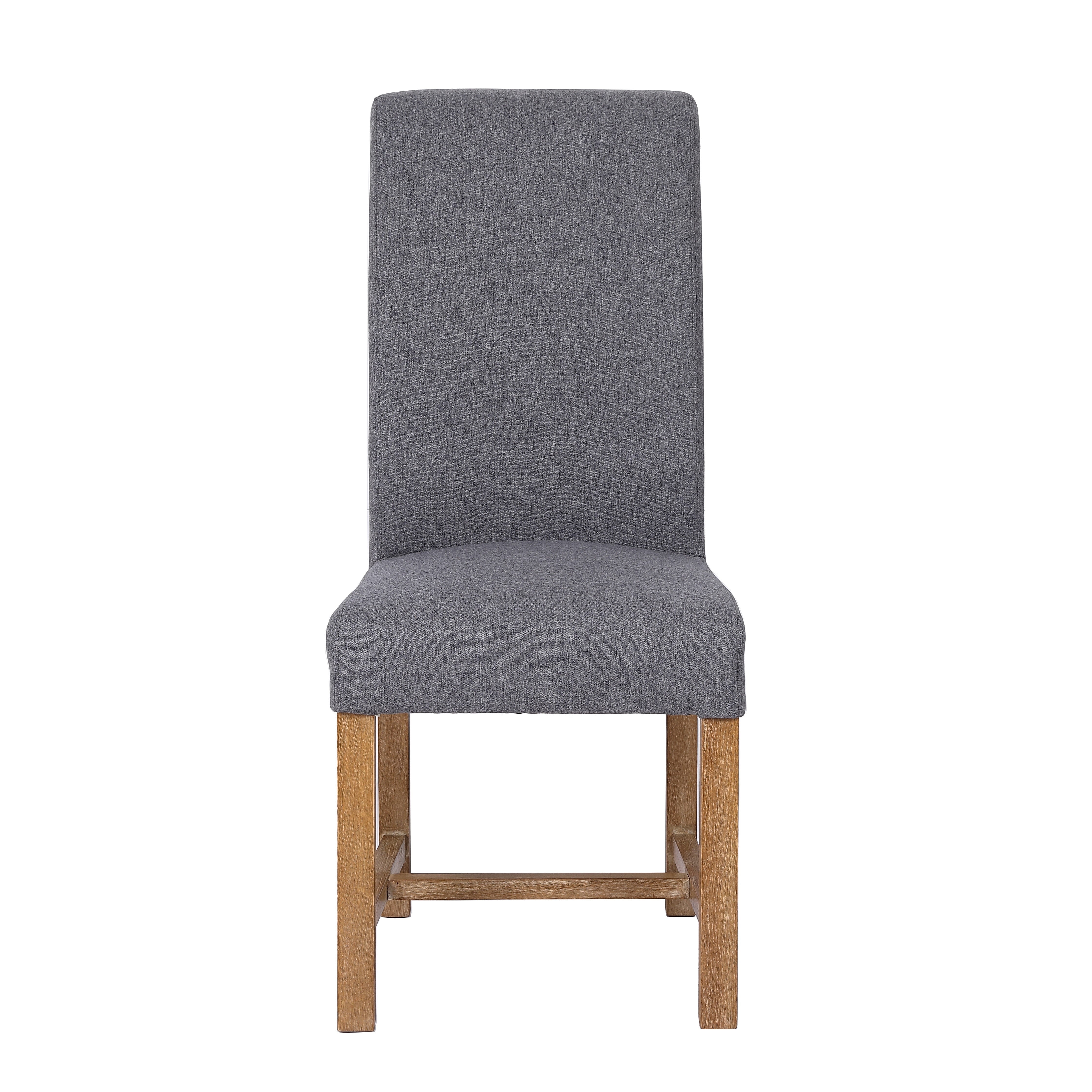Hampstead Fabric Scroll Back Dining Chair - Grey