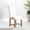 Hampstead Fabric Scroll Back Dining Chair - Natural