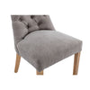 Danbury Fabric Curved, Button Back Dining Chair - Grey