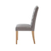 Bayton Fabric Button Back Dining Chair - Grey