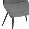 Soho Retro Dining Chair - Dark Grey Velvet